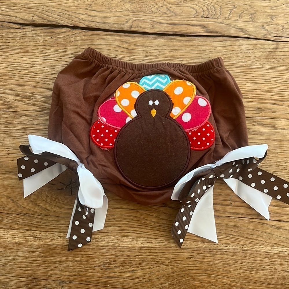 Thanksgiving Turkey Diaper Cover - Picture 2 of 3